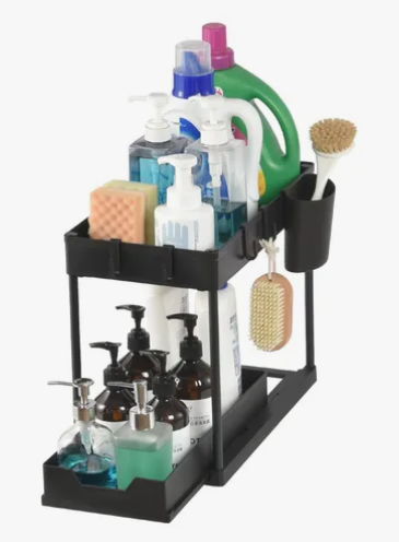 PACK Estante Organizador 2 pz 2 Niveles Multiusos Deslizante