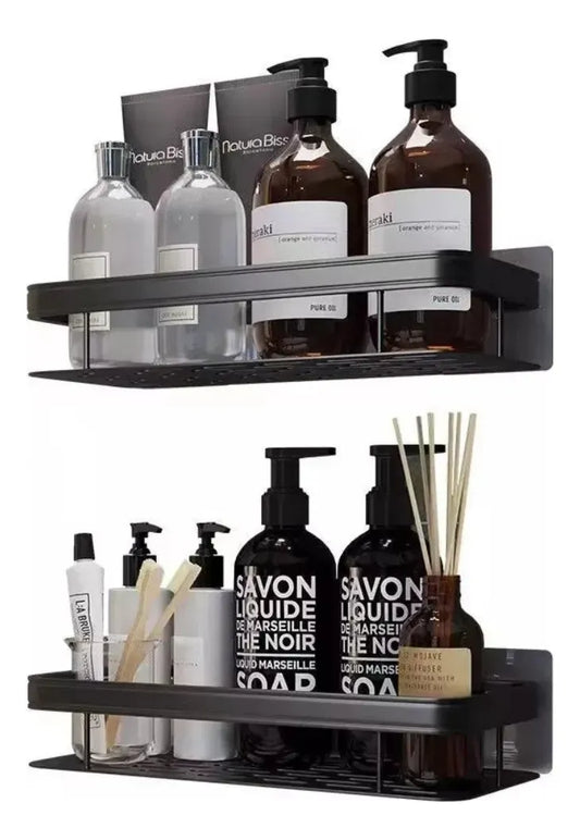 Repisas Adhesivas para Baño (Set de 2) – Organizador de Ducha